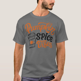 T-shirt Vibes d'épices citrouilles mignonnes Automne Yall 
