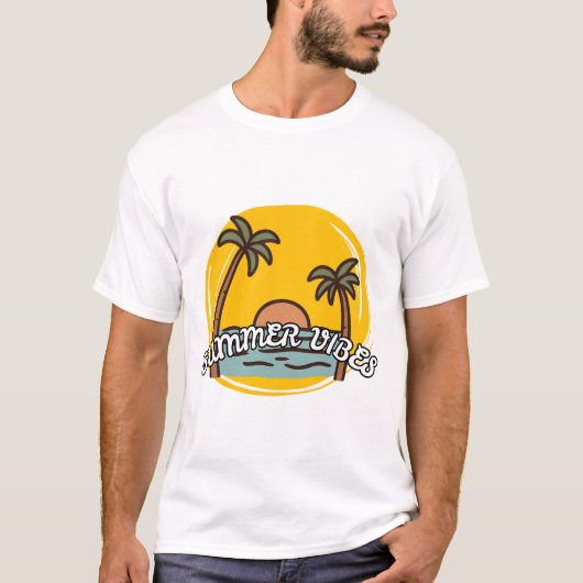 T-shirt Vibes d'été (Devant)