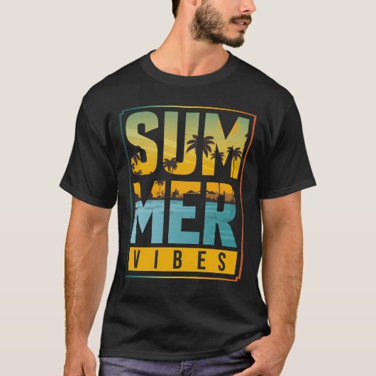 T-shirt Vibes d'été (Devant)
