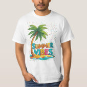 T-shirt Vibes d'été (Devant)