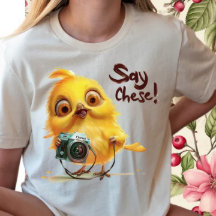Vibes D'Été Amusantes-Joli poulet Whimsical Jaune