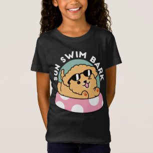 T-Shirt Vibes d'été Chien - Chiot flottant avec lunettes d