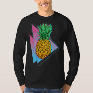 T-shirt Vibes d'été de l'ananas tropicale Synthwave 90s Va