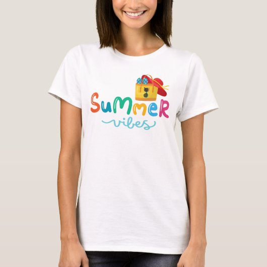 T-shirt Vibes d'été femmes (Devant)