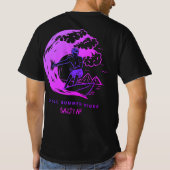 T-shirt Vibes d'été réfrigérées violet par AF salée (Dos)