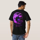 T-shirt Vibes d'été réfrigérées violet par AF salée (Dos entier)