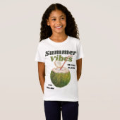 T-Shirt Vibes d'été rétro (Devant entier)
