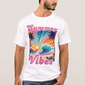 T-shirt Vibes d'été Retro Graphisme (Devant)