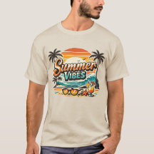 Vibes d'été Rétro Plage Vintage Vacances Tropicale