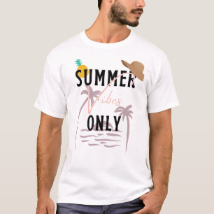 T-shirt Vibes d'été seulement Plage