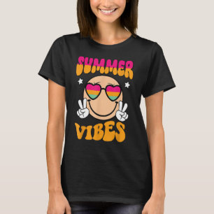 T-shirt Vibes D'Été Super Rétro Pour Femmes Hommes Enfants