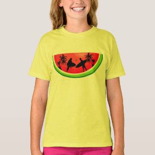 T-shirt Vibes d'été Surf Pastèque Fruits