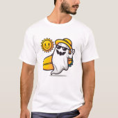 T-shirt Vibes d'été : Un fantôme d'été mignon et Éffrayant (Devant)