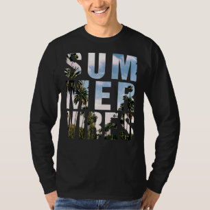 T-shirt Vibes D'Été Vacances Positives En Été