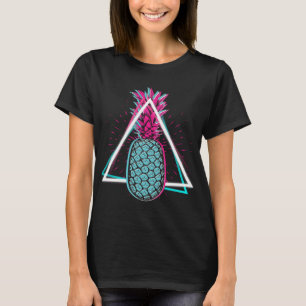 T-shirt Vibes d'été Vaporwave d'ananas à fruits exotiques