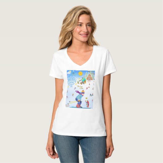 T-shirt Vibes d'hiver (Devant entier)