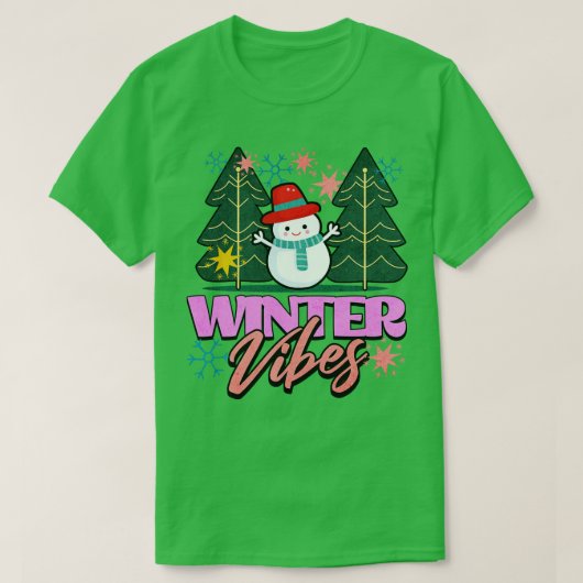 T-shirt Vibes d'hiver (Design devant)