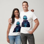 T-shirt Vibes DJ Cyberpunk (Unisexe)