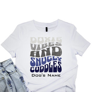 T-shirt Vibes Doxie PERSONNALISÉES Bouddles doux Retro
