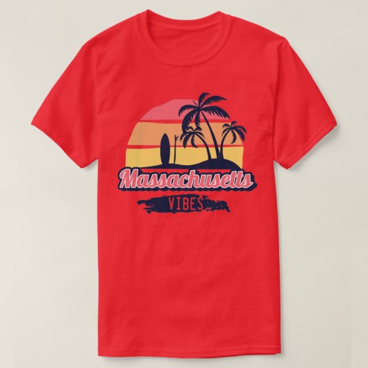 T-shirt Vibes du Massachusetts1 (Design devant)