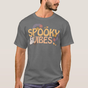 T-shirt Vibes éffrayantes Cute Retro Motif Costume Hallowe