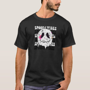 T-shirt Vibes éffrayantes Happy Face Halloween Super
