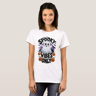 T-shirt Vibes éffrayantes seulement jour d'halloween