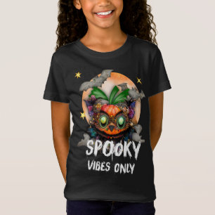 T-Shirt Vibes éffrayantes uniquement, Citrouille Halloween