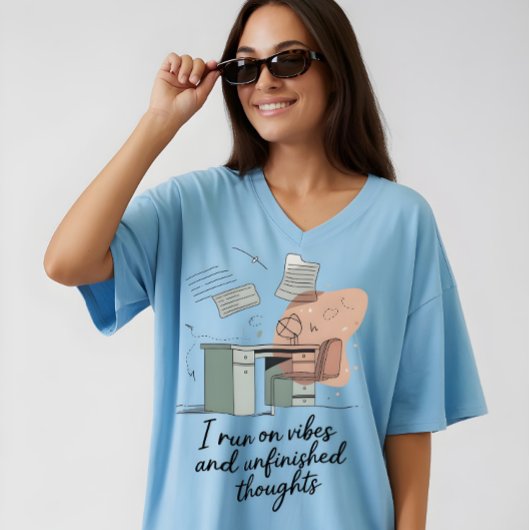T-shirt Vibes et pensées inachevées