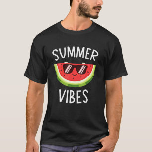 T-shirt Vibes Été Cute Watermelon Et Été