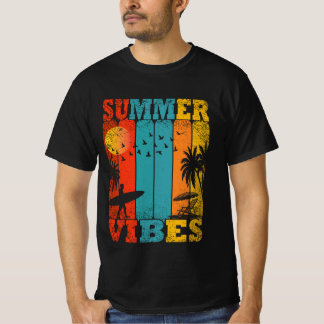 T-shirt Vibes Été Rétro