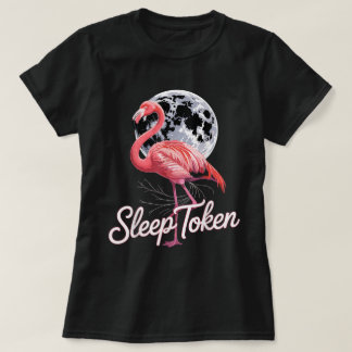 T-shirt Vibes Flamant rose Lune | Art inspiré du jeton de