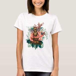 T-shirt Vibes florales positives des abeilles