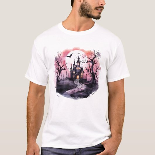 T-shirt Vibes Ghosts : Haunted House Collection (Devant)