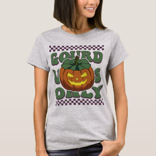T-shirt Vibes Gourdes Halloween Jack-o'-lantern uniquement