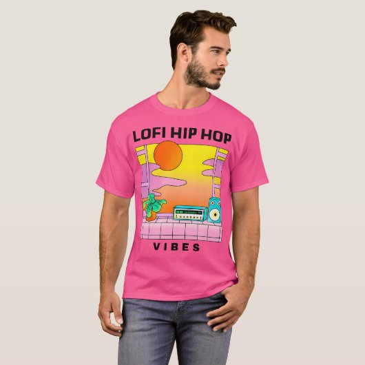 T-shirt Vibes Hip hop Lofi - Une Chemise Pour Étudier Ou S (Devant entier)