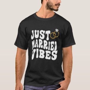 T-shirt Vibes Mariées Retro Super Wavey Marié
