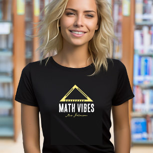 T-shirt Vibes mathématiques Professeur personnalisé