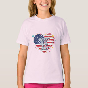 T-shirt Vibes Patriotiques : Étoiles, Bandes & Style