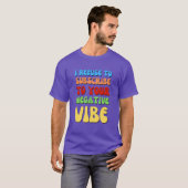 T-shirt VIBES POSITIVES colorées (Devant entier)