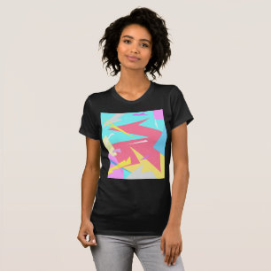 T-shirt Vibes positives couleurs pastel Abstrait