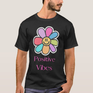 T-shirt Vibes Positives Joyeux Sourire Vie Amusante