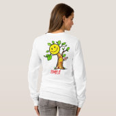 T-shirt Vibes positives "Smile Tree" (Dos entier)
