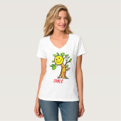 T-shirt Vibes positives "Smile Tree" (Devant entier)
