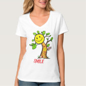 T-shirt Vibes positives "Smile Tree" (Devant)