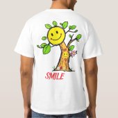 T-shirt Vibes positives "Smile Tree" (Dos)