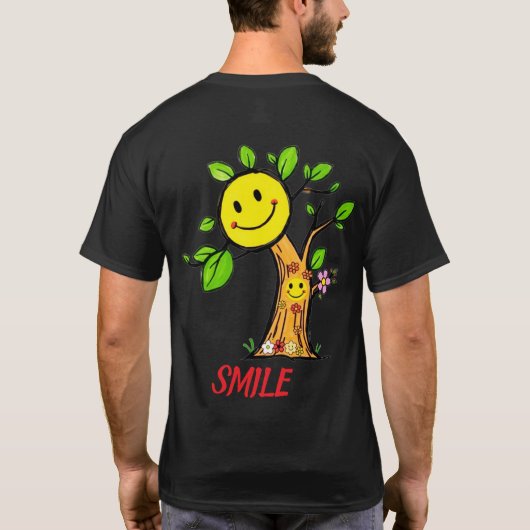 T-shirt Vibes positives "Smile Tree" (Dos)