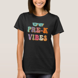 T-shirt Vibes Pré K Retour À L'École cool Premier Jour De 