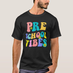 T-shirt Vibes Préscolaire Premier Jour Retour À L'École En