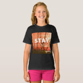 T-shirt vibes pures, rester naturel toujours (Devant entier)